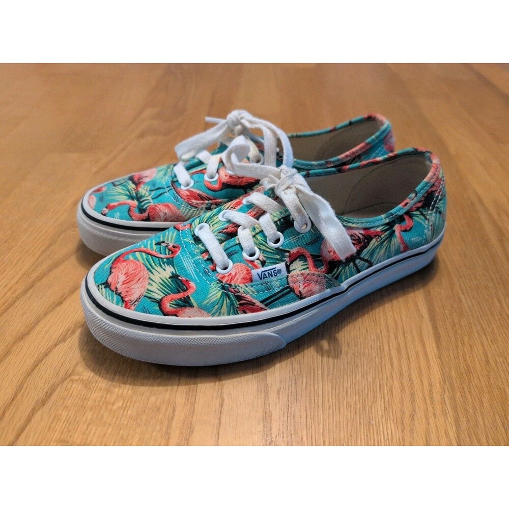 Vans Van Doren Off the Wall Pink Flamingo Hawaiian Aloha Sneakers Shoes M5 W6.5